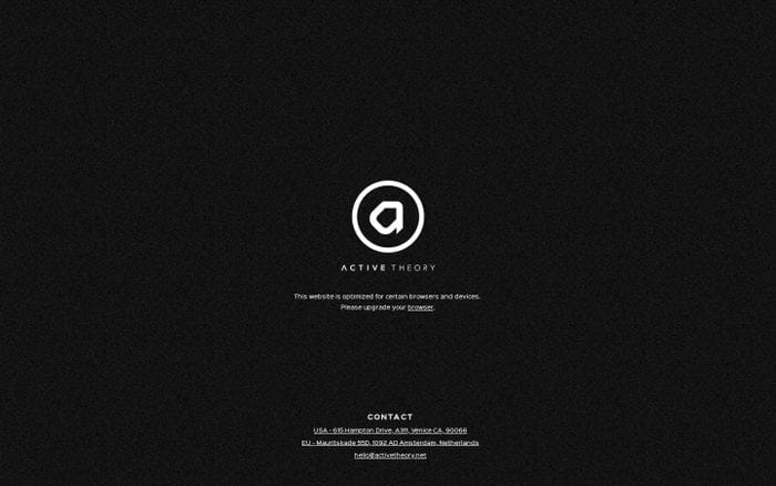 Active Theory website preview