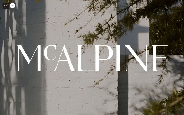 McAlpine website preview