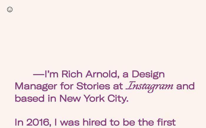 Rich Arnold website preview