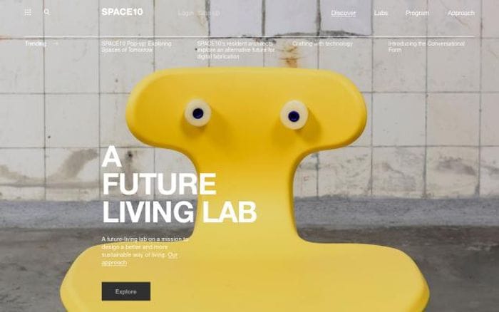 Space10 website preview