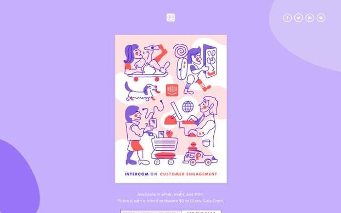 Intercom website preview