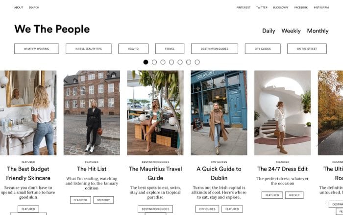 We The People website preview