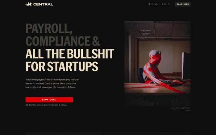 Central website preview