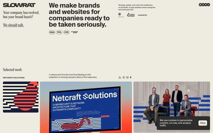 Slowrat website preview