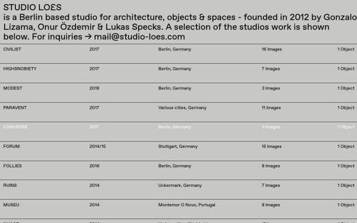 Studio-loes website preview