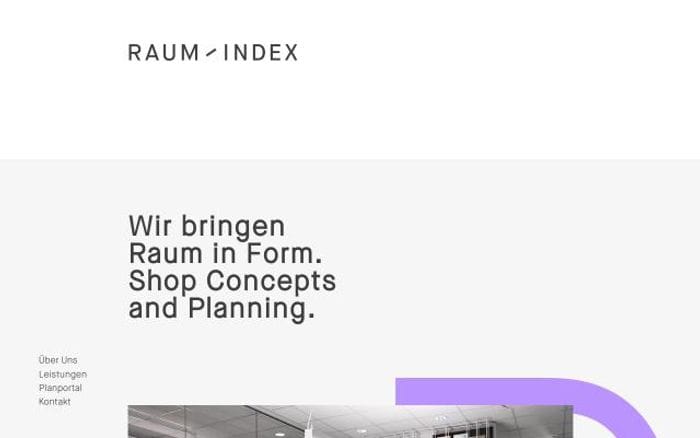 Raumindex website preview