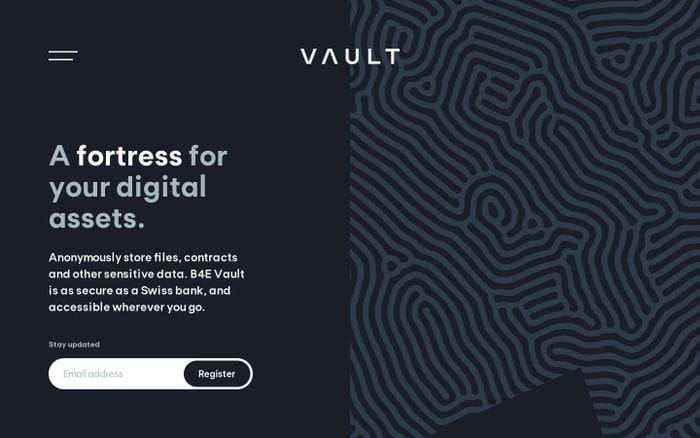 Vault website preview