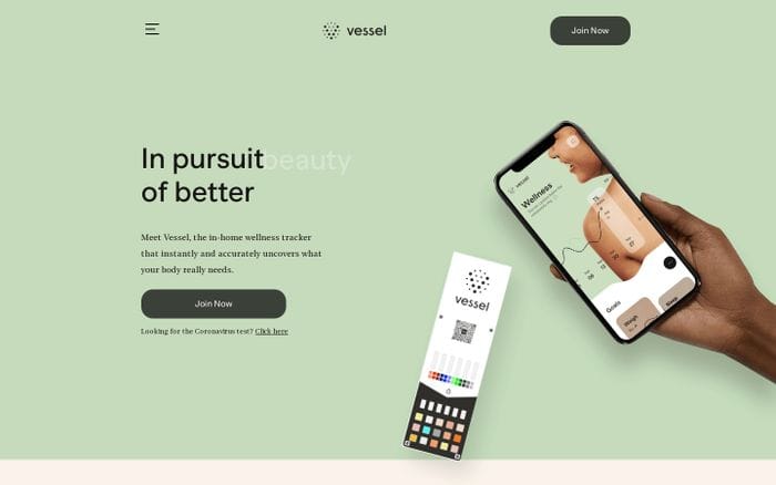 Vessel Health website preview