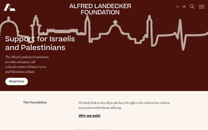 Alfred Landecker website preview