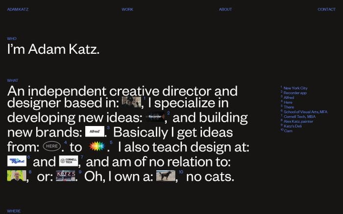 Adam Katz website preview
