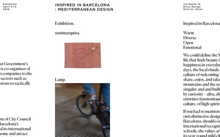 INSPIRED IN BARCELONA : MEDITERRANEAN DESIGN website preview