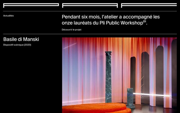 Paf atelier website preview