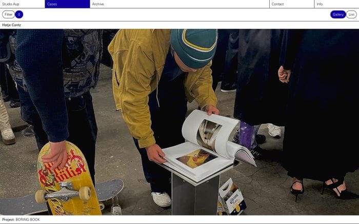 Studio Aup website preview