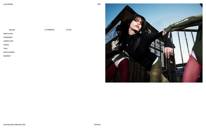Jules Mensil website preview