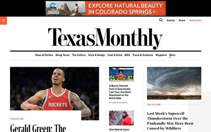 Texasmonthly website preview