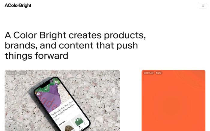 A Color Bright website preview