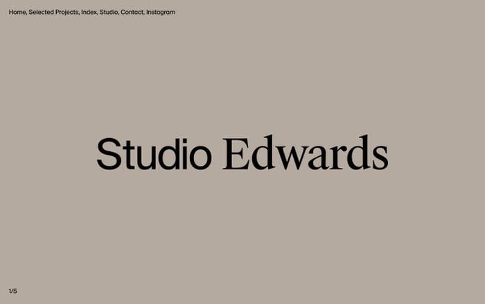Studio Edwards website preview