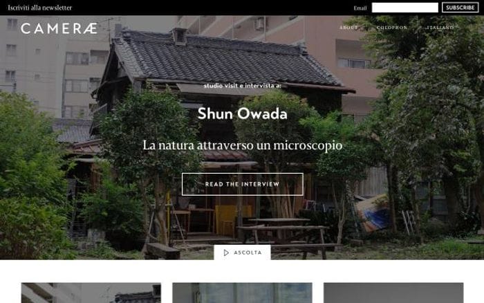 Camerae website preview