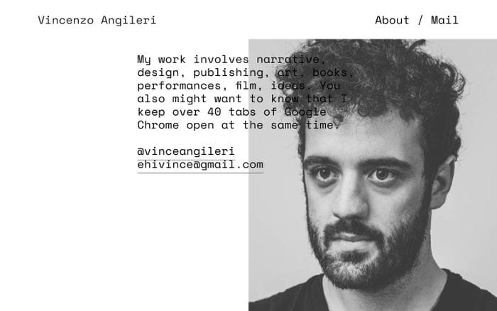 Vincenzo Angileri website preview