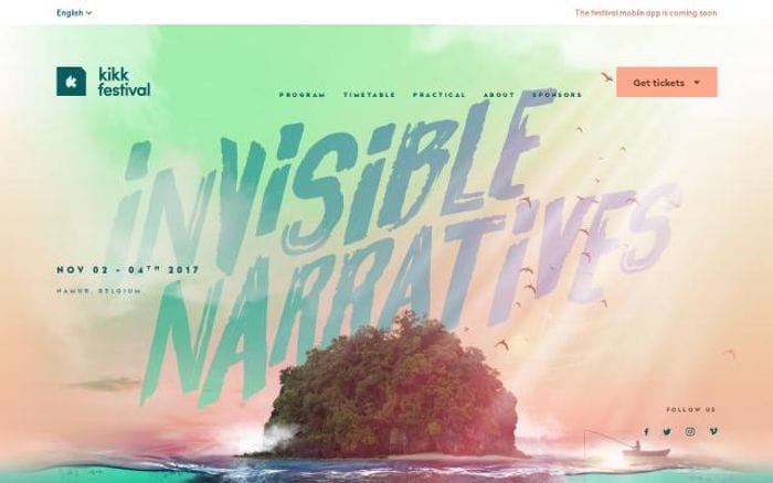 KIKK festival 2017 website preview