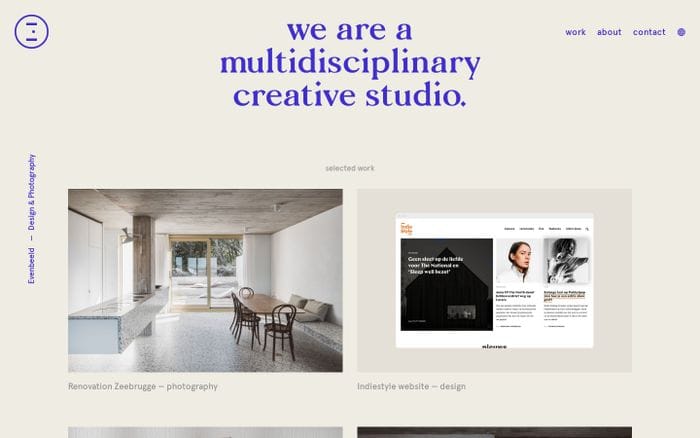 Home — Evenbeeld — Design & Photography website preview