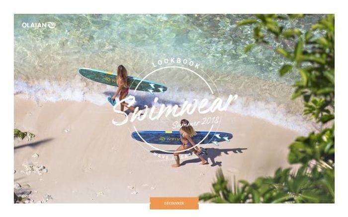 Lookbook-olaian website preview