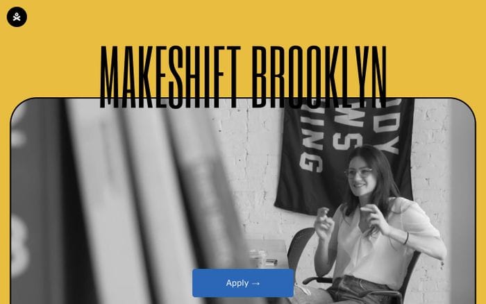 Makeshift Brooklyn website preview