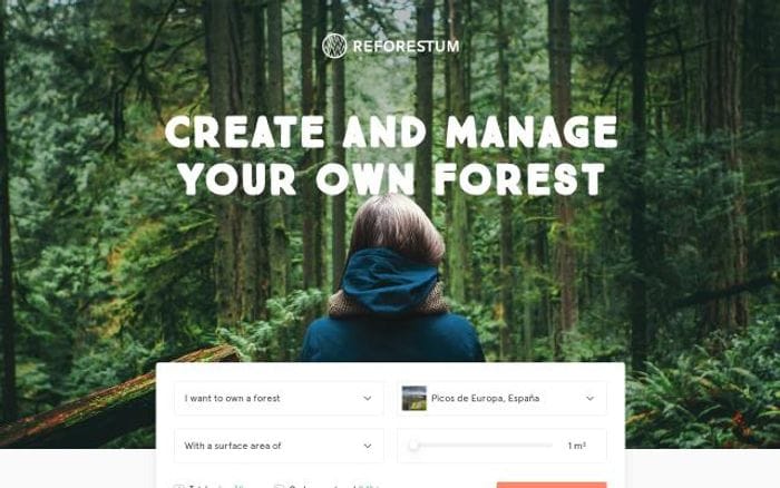 Reforestum website preview