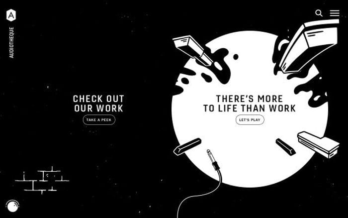 Audiotheque website preview