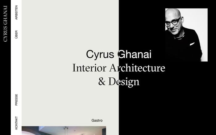 Cyrus Ghanai | Startseite website preview