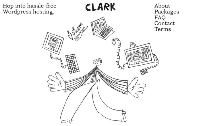 Clark Hosting website preview