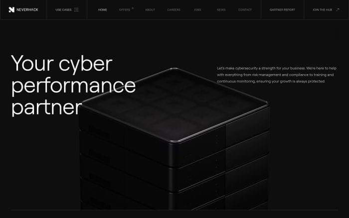 Neverhack website preview