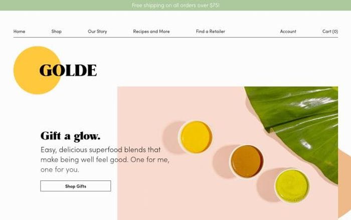 Golde website preview