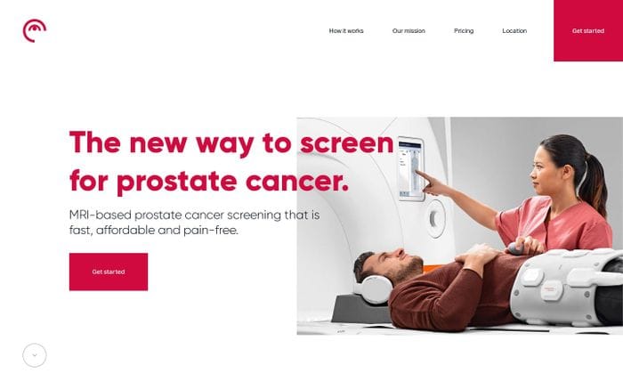 Homepage - Ezra - Detect cancer early using MRI and AI website preview