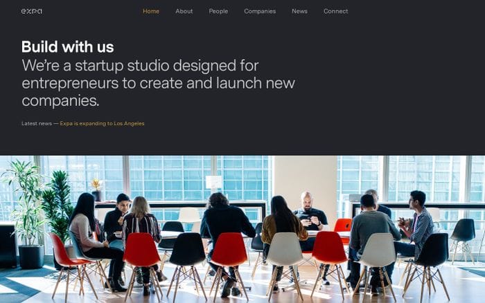 Expa website preview