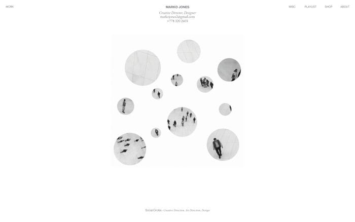 Marko Jones website preview