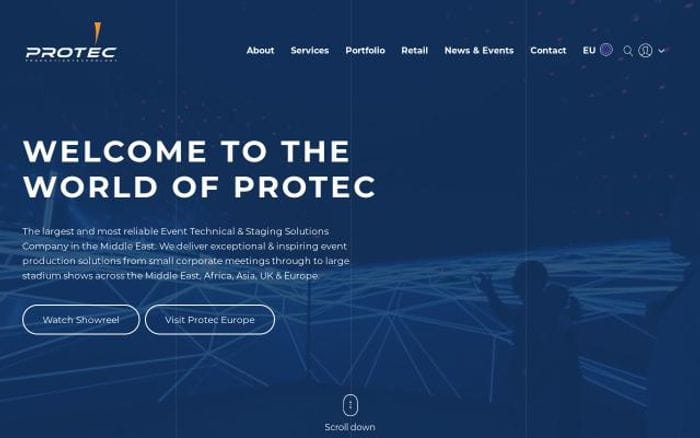 Productiontec website preview