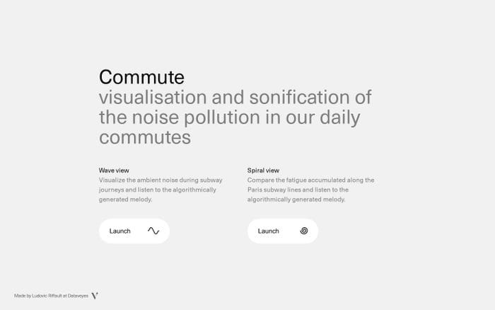 Commute website preview