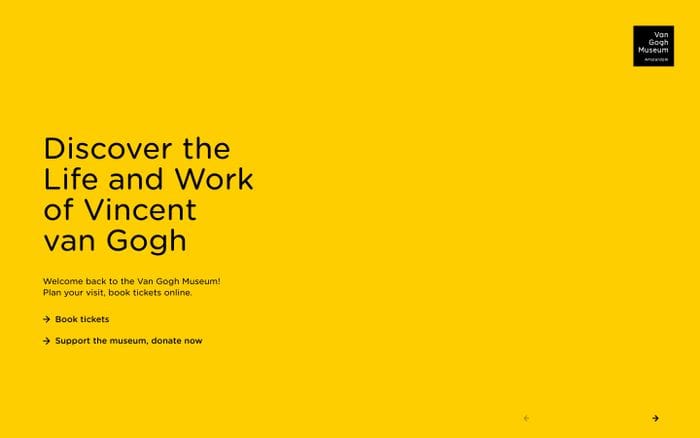 Van Gogh Museum website preview