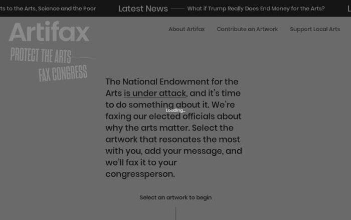 Artifax website preview