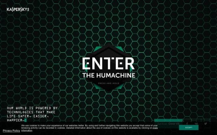 Kaspersky website preview