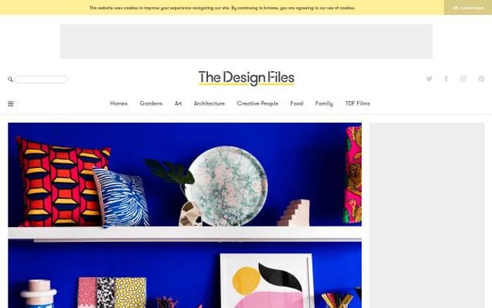 Thedesignfiles website preview