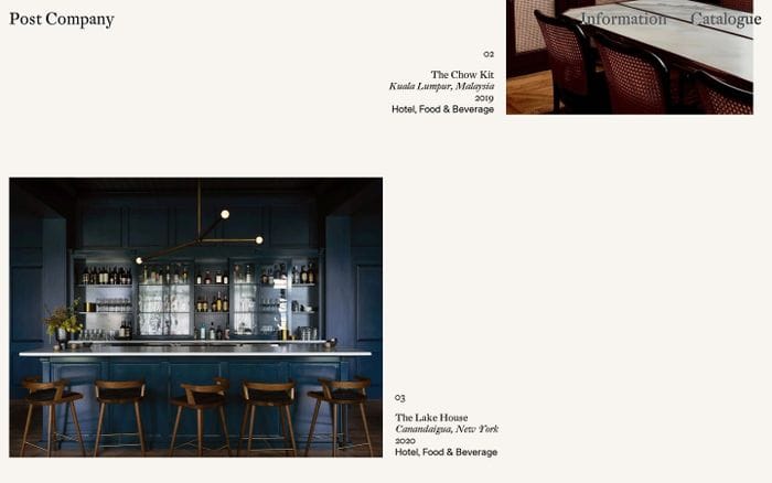 Post Company website preview