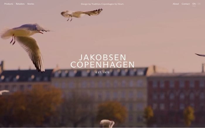 Jakobsen Copenhagen website preview