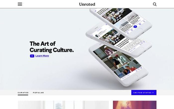 Unrtd website preview