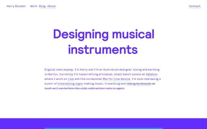 Harrybissett website preview