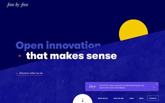 Fivebyfive website preview