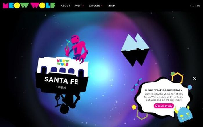 Meowwolf website preview