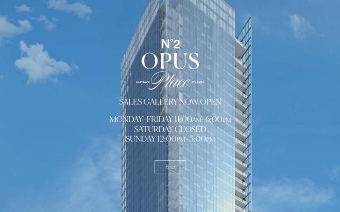 Opusplaceatlanta website preview