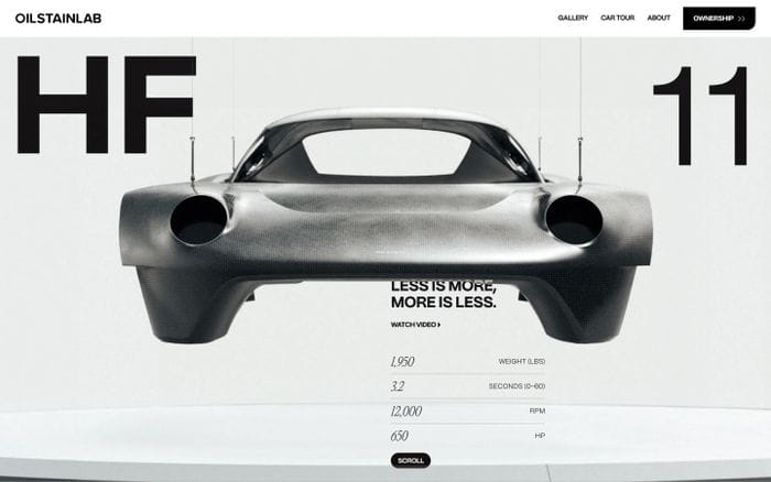 Oil Stain Lab website preview